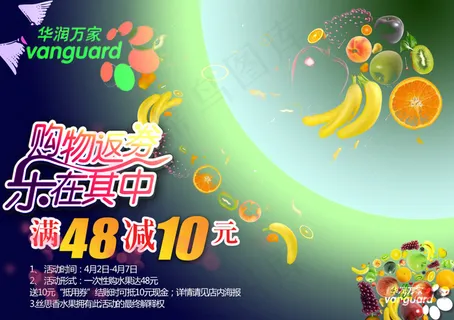 华润万家 水果促销海报 华润万家 水果促销海报