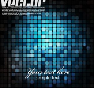 蓝色光影马赛克图片