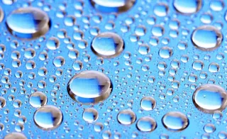 水珠 蓝色水珠图片