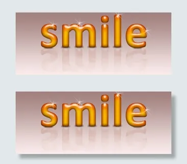 橙色的立体水晶字体