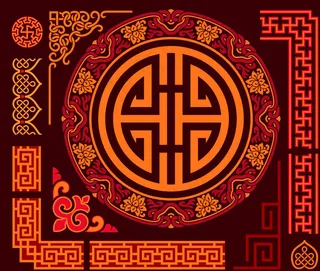 中式古典花纹图片