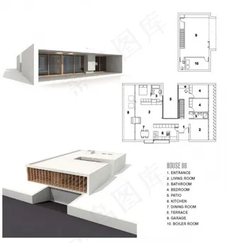 简洁大方的现代建筑3D模型