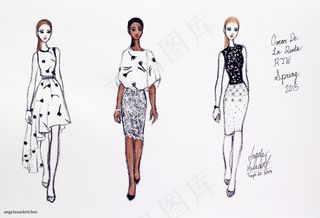 3款时尚女装设计图