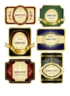 包装物素材 欧式标签 包装物素材 欧式标签