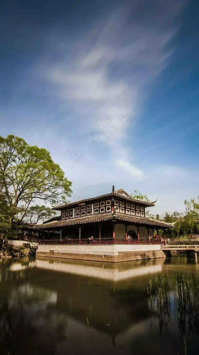 公园建筑风景高清摄影图片