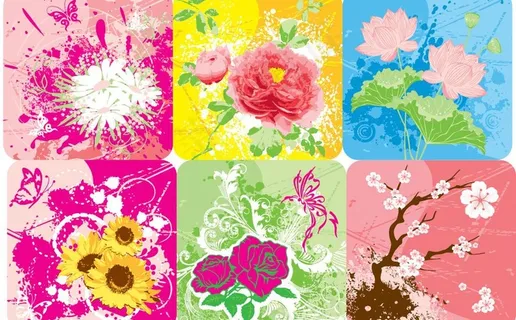 花卉 花纹底纹图片