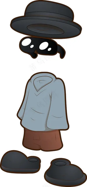 看不见的人-卡通人物