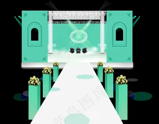 清新婚礼效果图