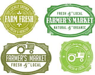 自然风格戳印05-矢量素材