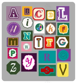 可爱的字母设计