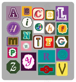 可爱的字母设计