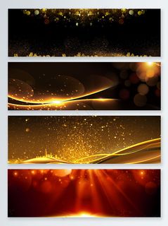黑金炫酷banner背景
