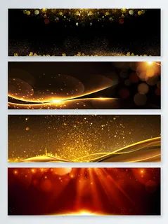 黑金炫酷banner背景