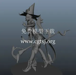 女法师游戏模型