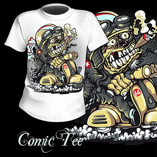 骑车人物卡通图案