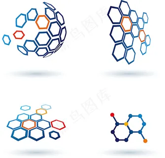 六边形图案logo设计 六边形图案logo设计
