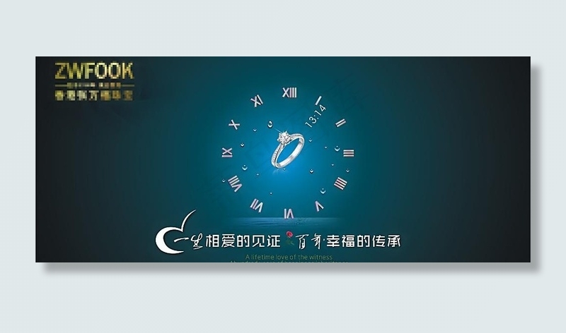 珠宝橱窗广告图片