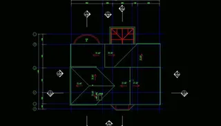 a型别墅屋顶平面图片