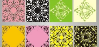 欧式花纹 碎花 玻璃花图片