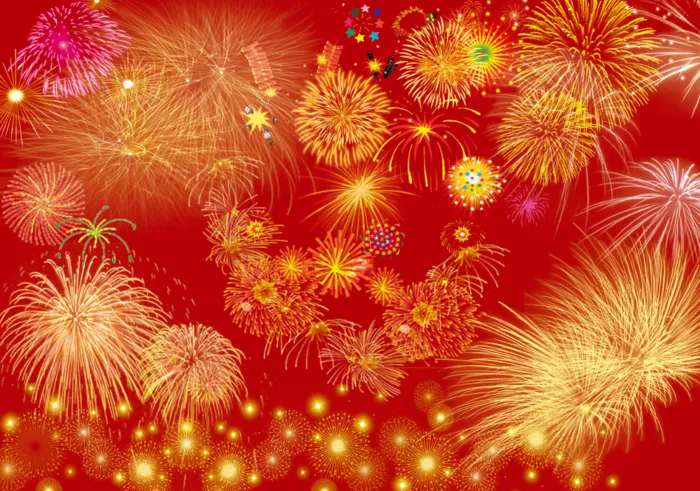 烟花psd模版下载