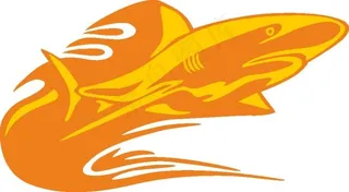 卡通鲨鱼插画图片