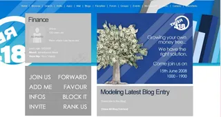 理财投资blog网页模板