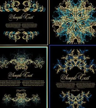 欧式经典复古花纹矢量素材