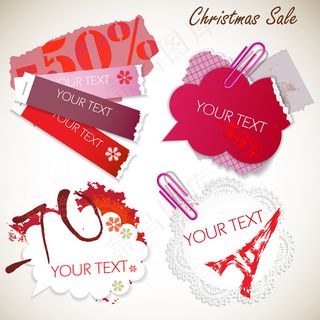 销售标识挂牌标签矢量素材免费矢量图