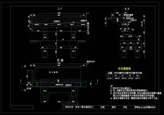 桥台一般构造图cad图纸
