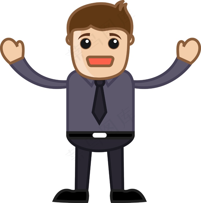 要哭了商业的卡通人物矢量图