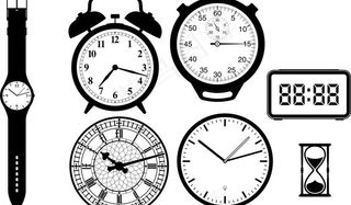 钟表矢量图图片