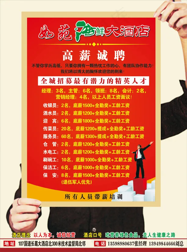 招聘海报cdr矢量模版下载