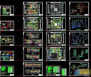 某市中学食堂及锅炉房建筑设计cad...