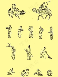 国画古代人物图片