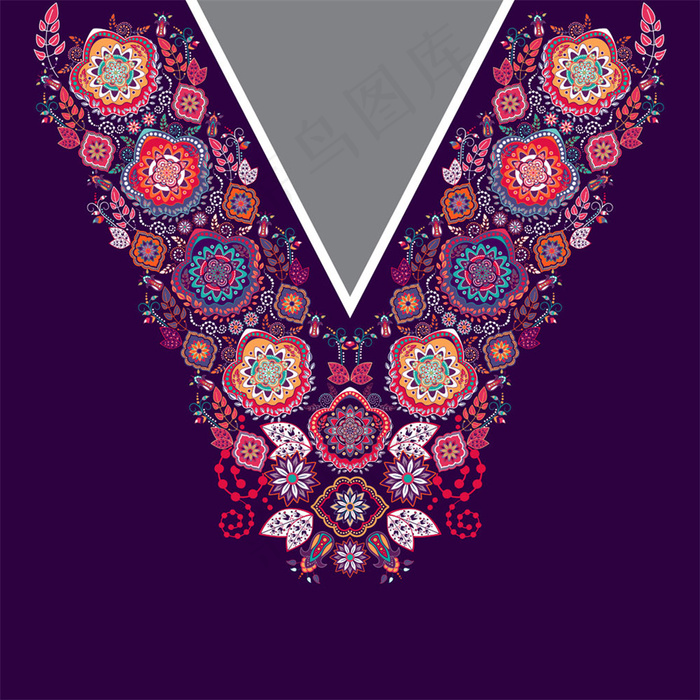 彩色花纹背景图片1