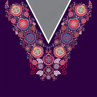 彩色花纹背景图片1