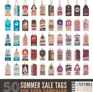 商场促销标签设计