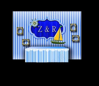 海洋风主题签到背景