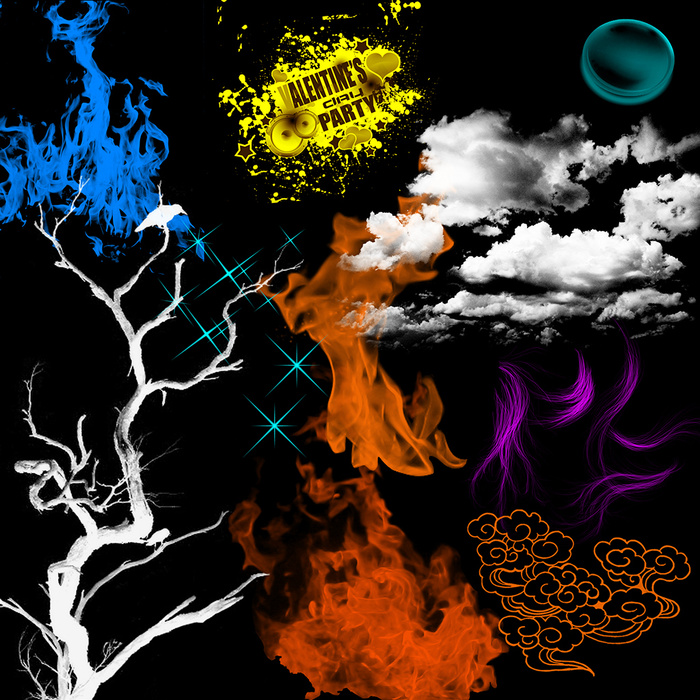 各种自然素材psd