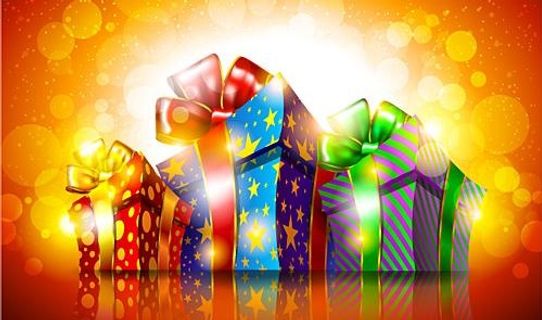 圣诞节礼盒包装矢量