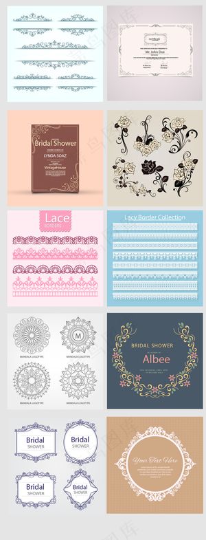 创意时尚花纹素材