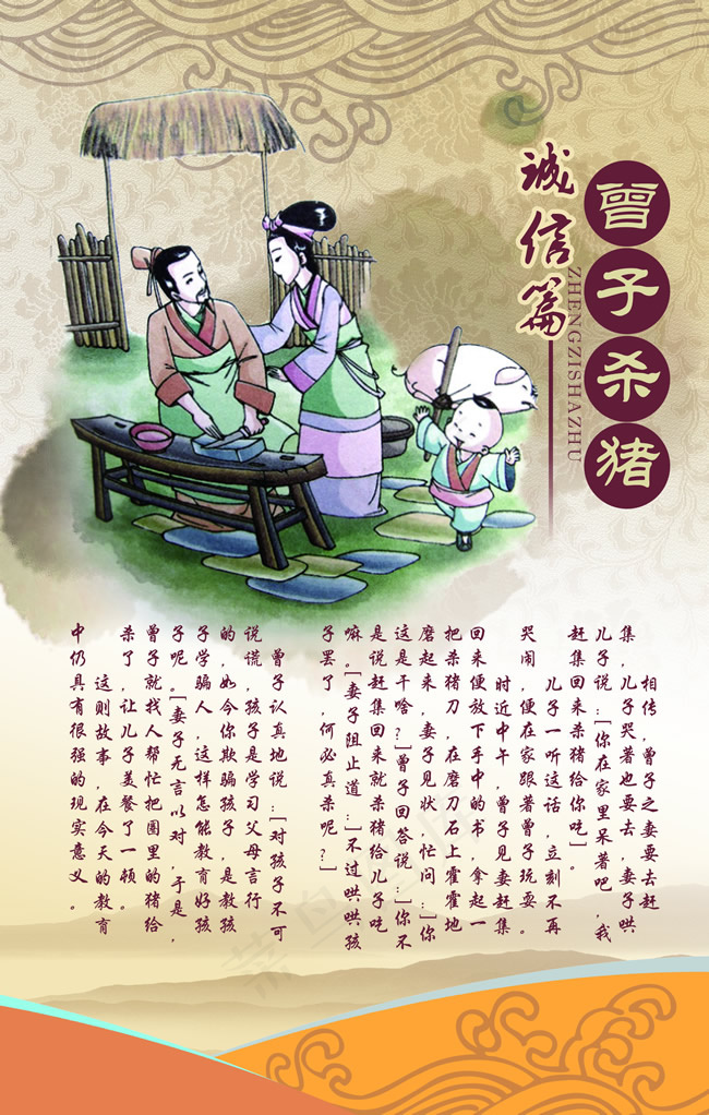 诚信篇学校展板(1984X3118(DPI:72))psd模版下载