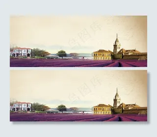 城镇风景海报背景图 (117)