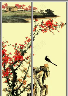 书法国画移门 书法国画移门