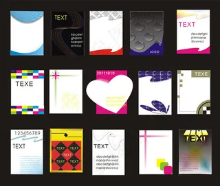 通用展板模板设计矢量素材