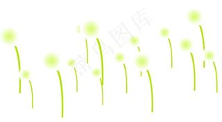 透明flash蒲公英动画素材