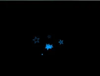 蓝色五角星flash装饰动画