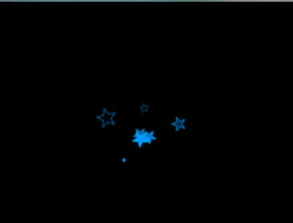 蓝色五角星flash装饰动画