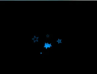 蓝色五角星flash装饰动画