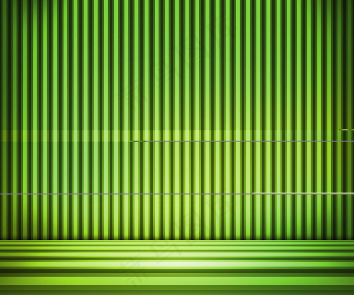 绿色条纹背景放映室